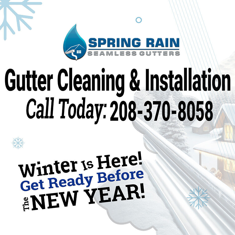Instagrams-Social Media Spring Rain Gutters--Winter is here in Emmett- 