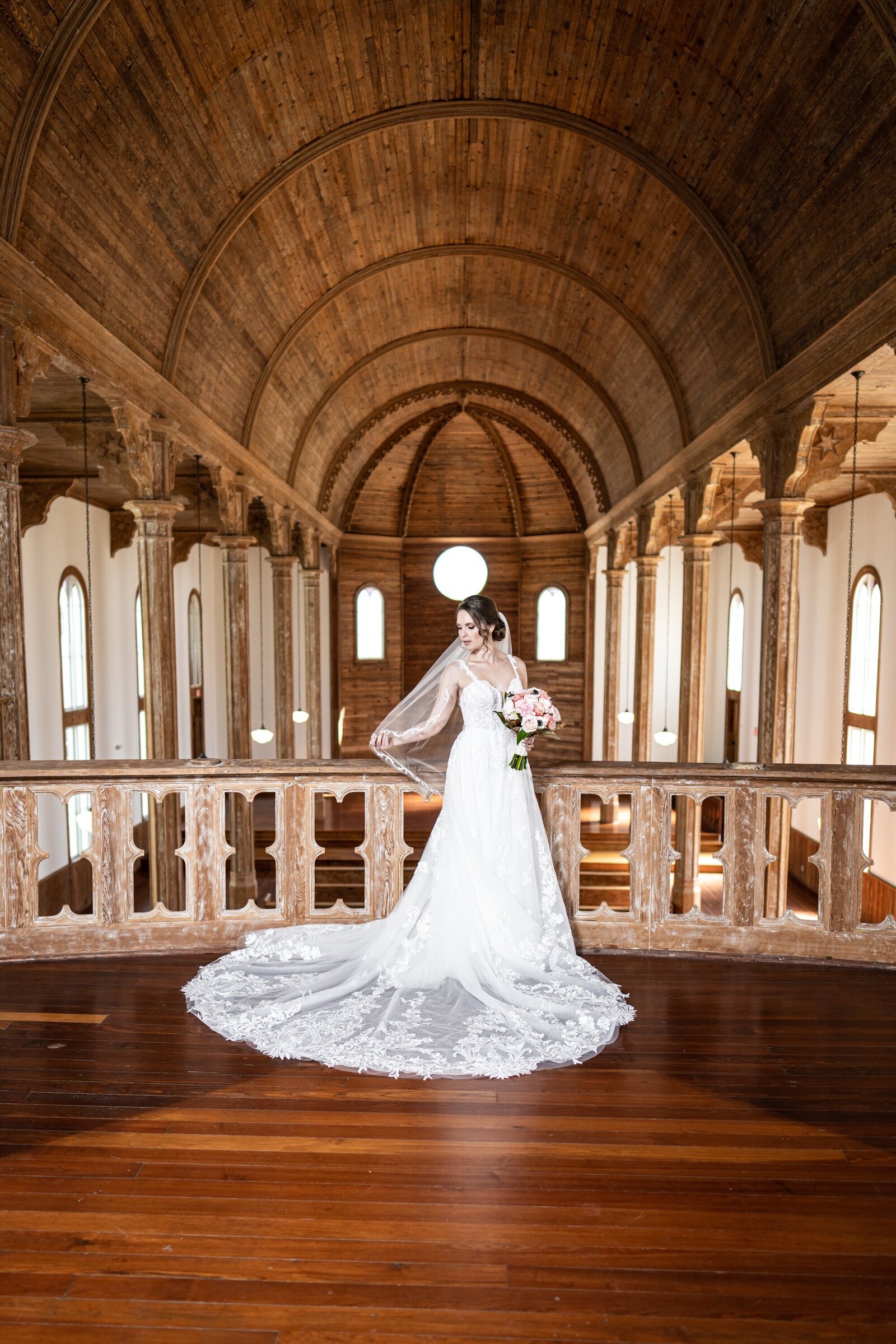 Bride at Livaudais Hall wedding venue