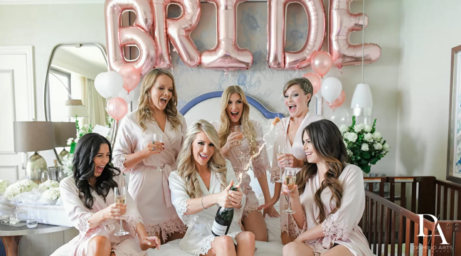 v2-Dreamday destinations-pink wedding-bride and bridesmaids