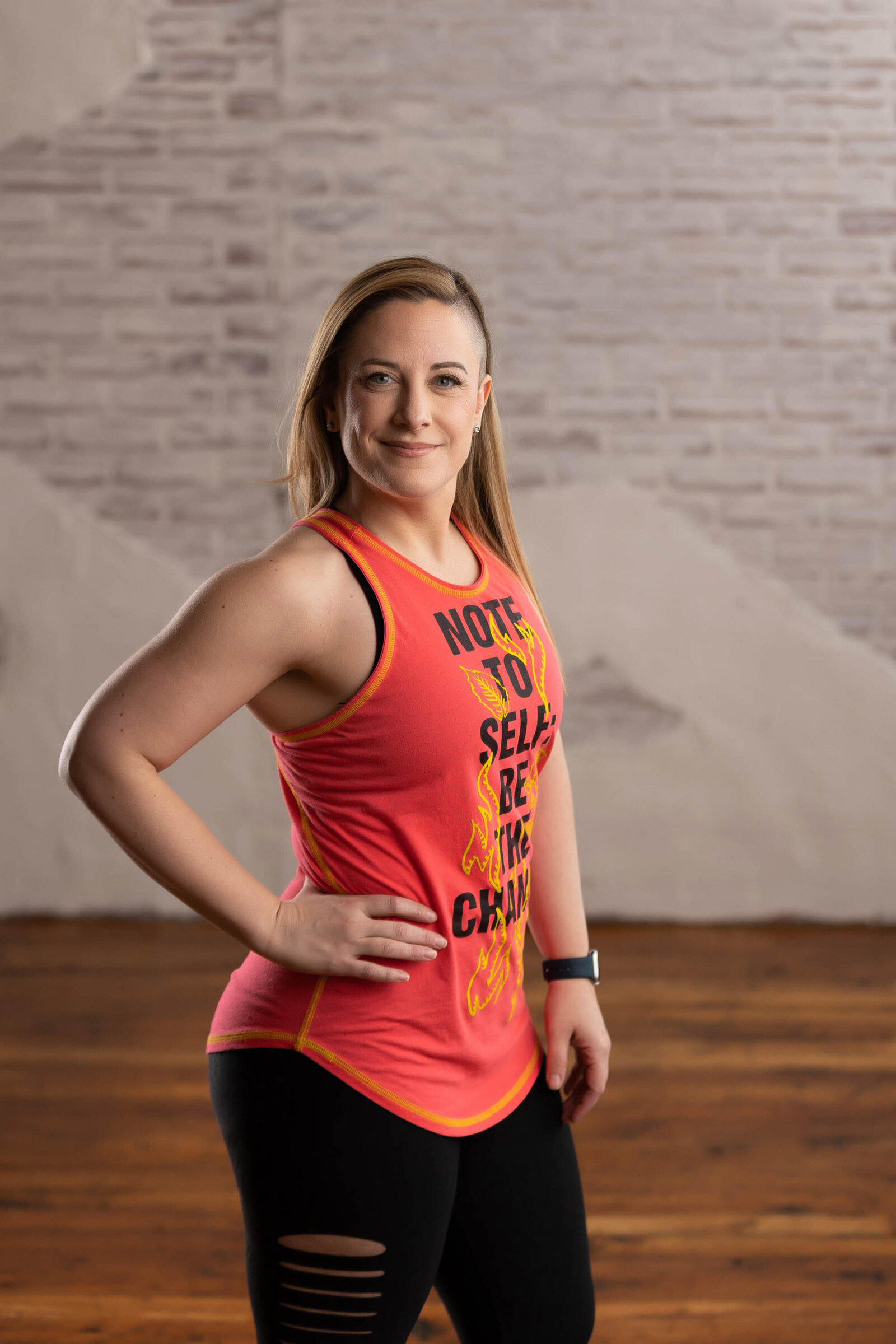 photo of a fit woman smiling 