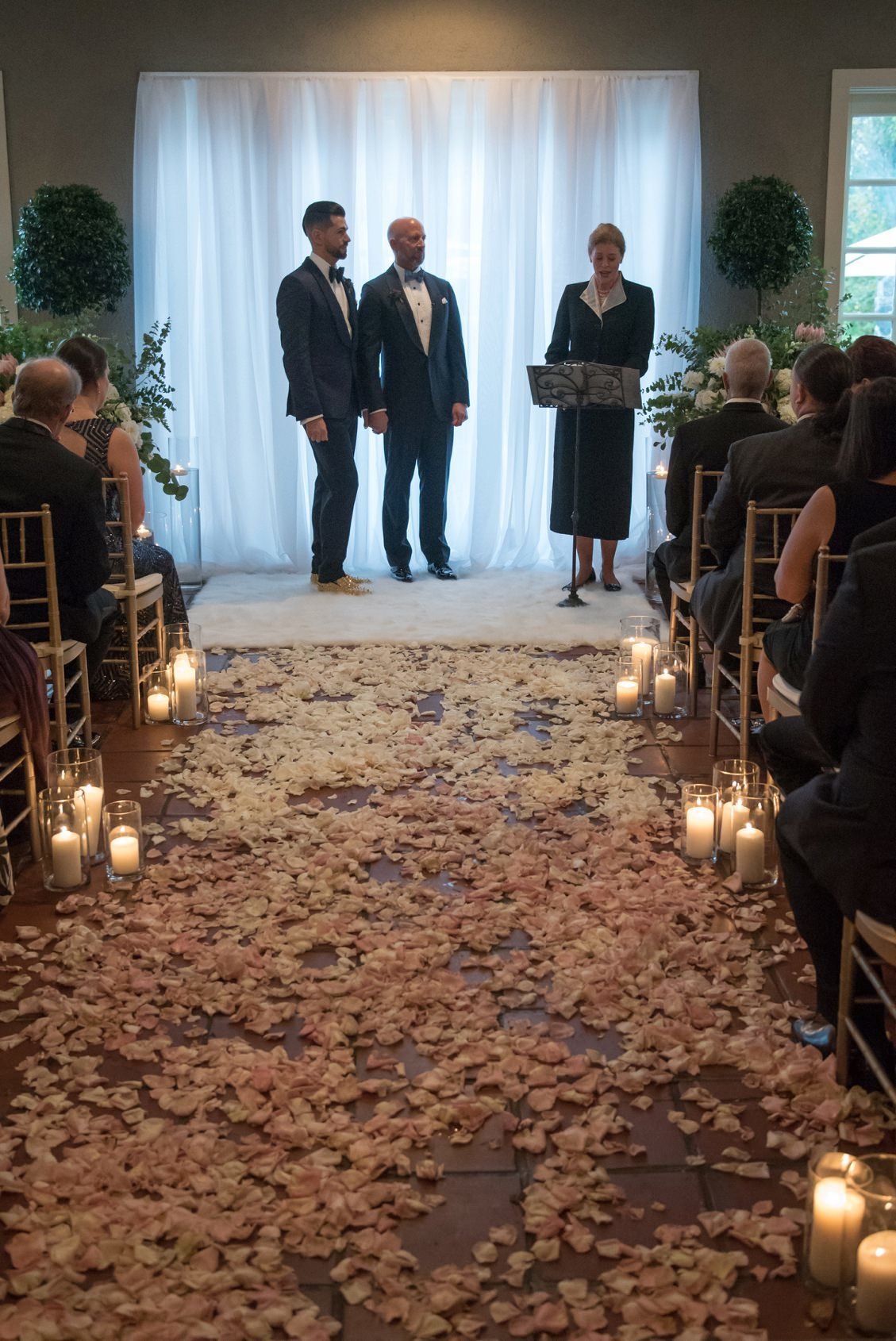 Brendan & Ryan's wedding ceremony inside Lord Thompson Manor