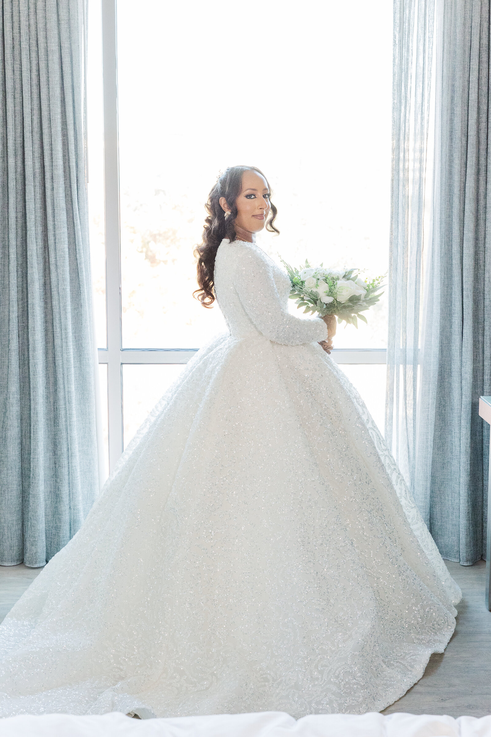 Bride photography in wedding gown pre wedding
