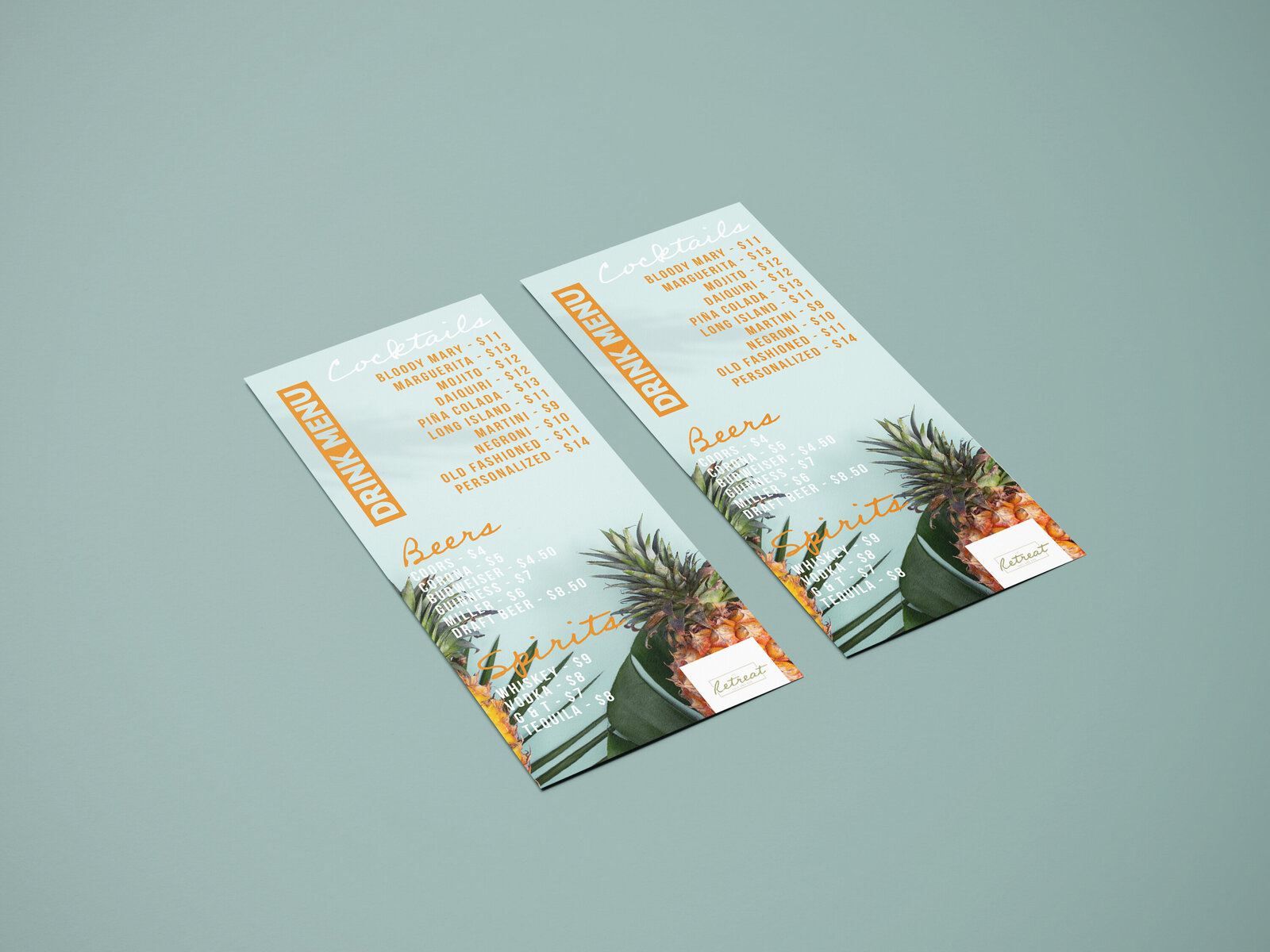 Drink Menu - DL