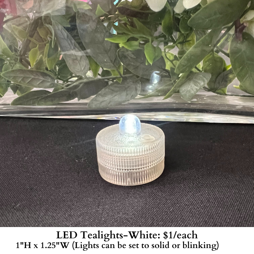 LED Tealight-White-Solid or Blinking-1102