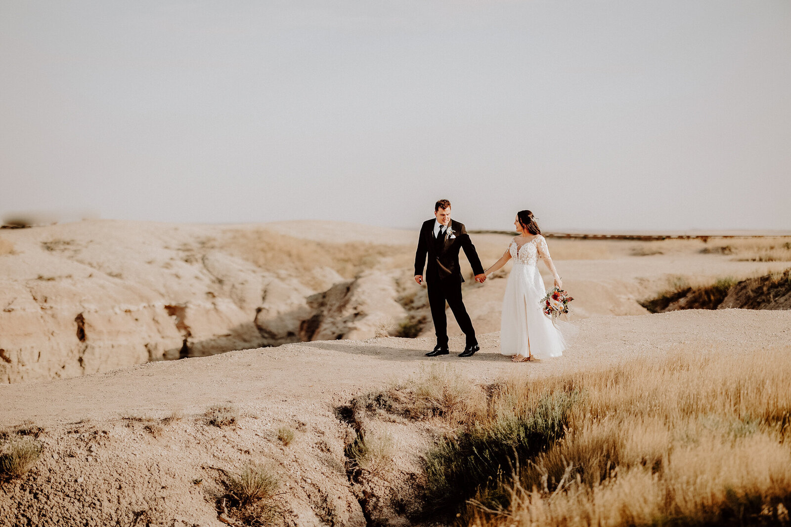 wedding in badlands South Dakota