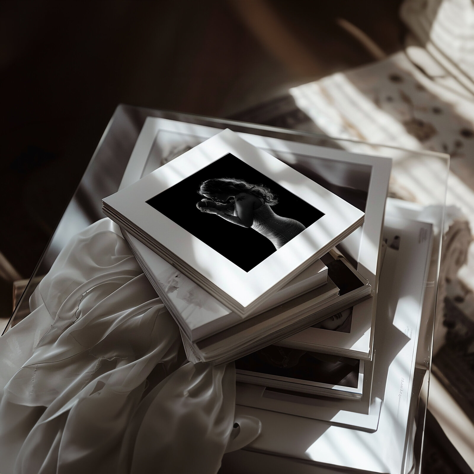 Syracuse photogrspher contemporary studio wall art of sweet baby newborn girl