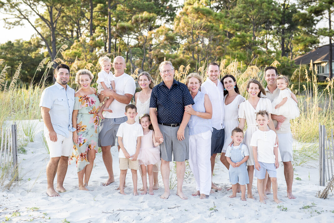 family on hilton head island beach