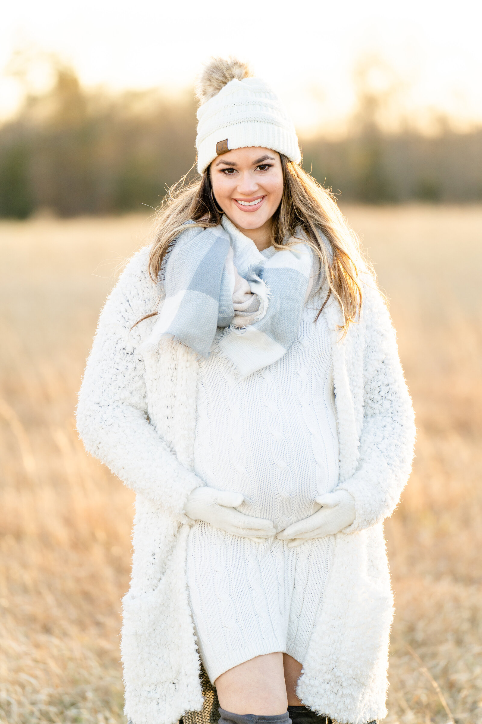 Light and Vibrant Winter Maternity Session at Manassas Battlefield by Megan Hollada Photography - Northern Virginia Maternity Photographer