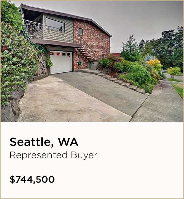 Seattle, Wa $744,500 – Represented Buyer