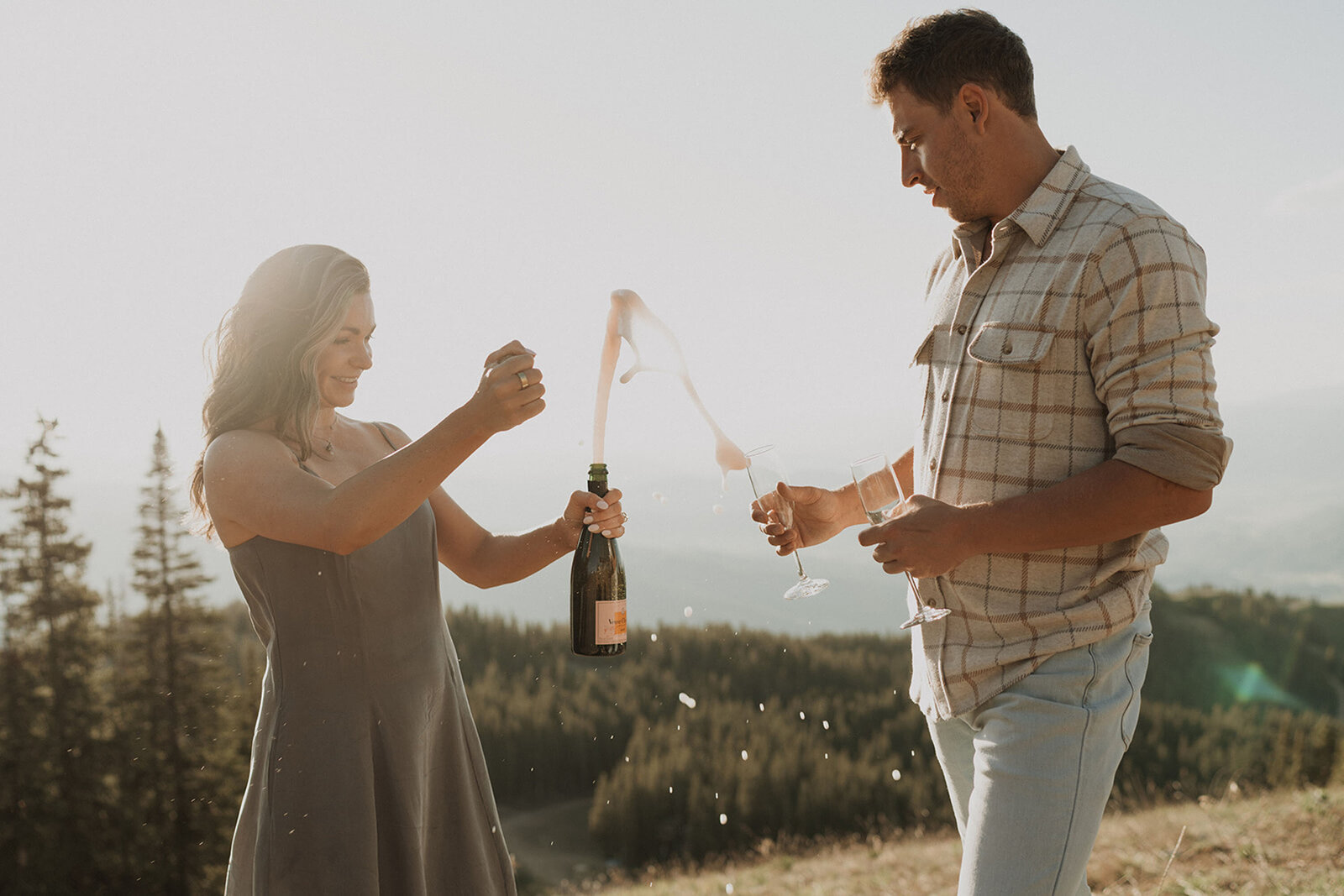 The Little Nell wedding proposal photos mountain in Aspen, Colorado