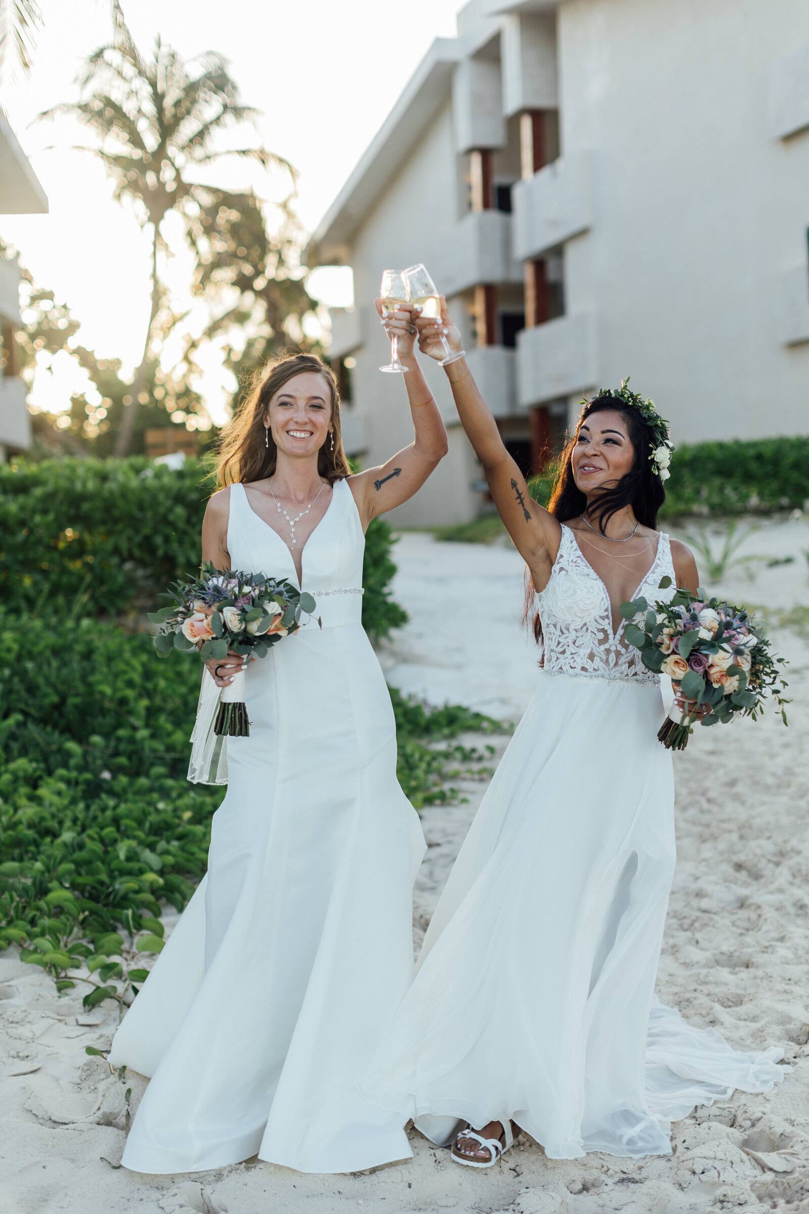 Lesbian Mexico Wedding, Destination Photographer