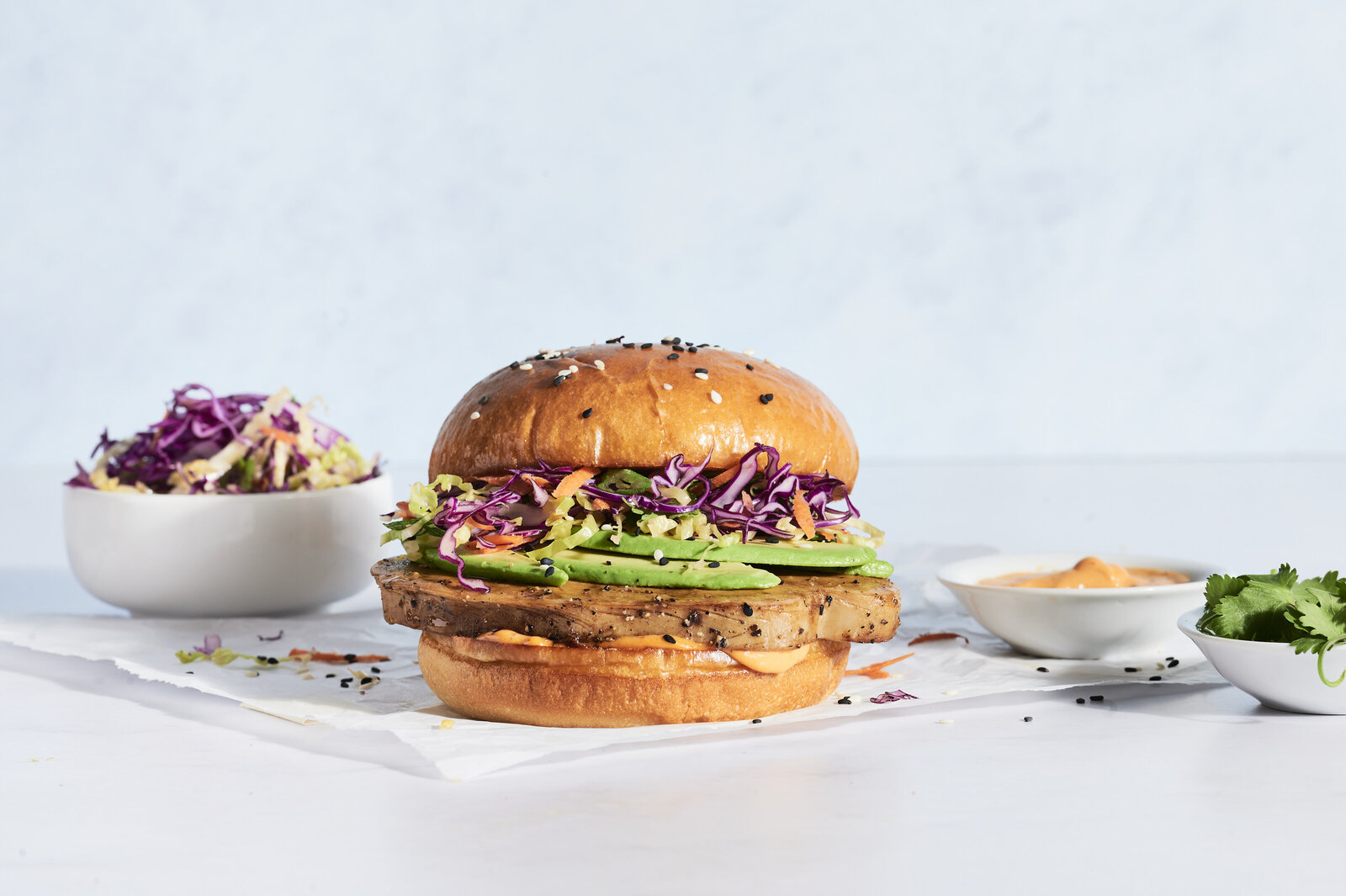 Grilled-Vegan-Chicken-Sandwich-with-Slaw