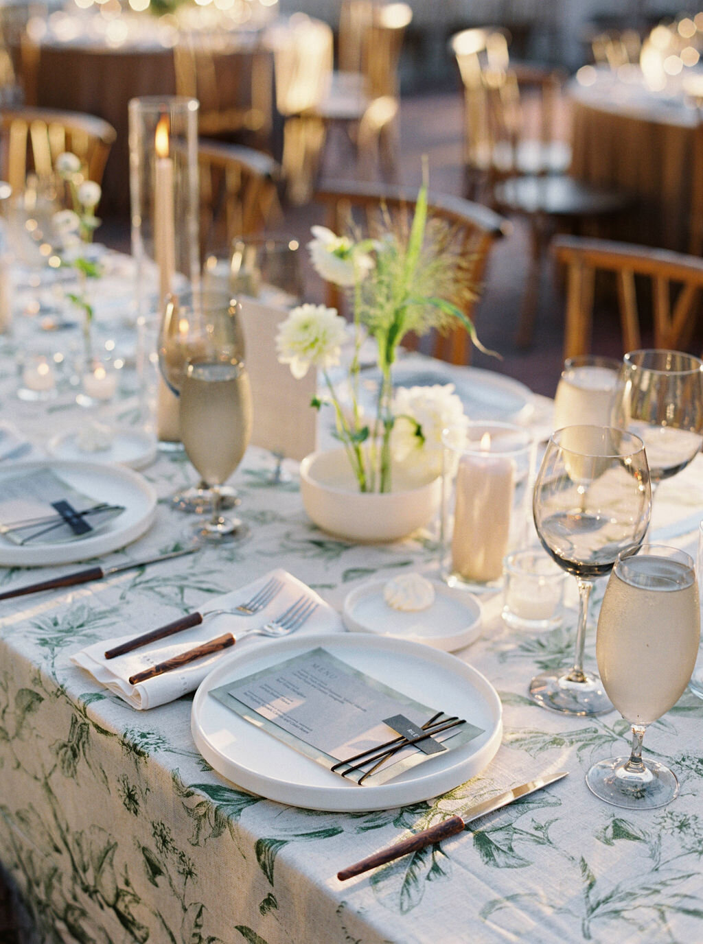 122Kate Campbell Floral Brittland waterfront tented wedding by Molly McManus photo