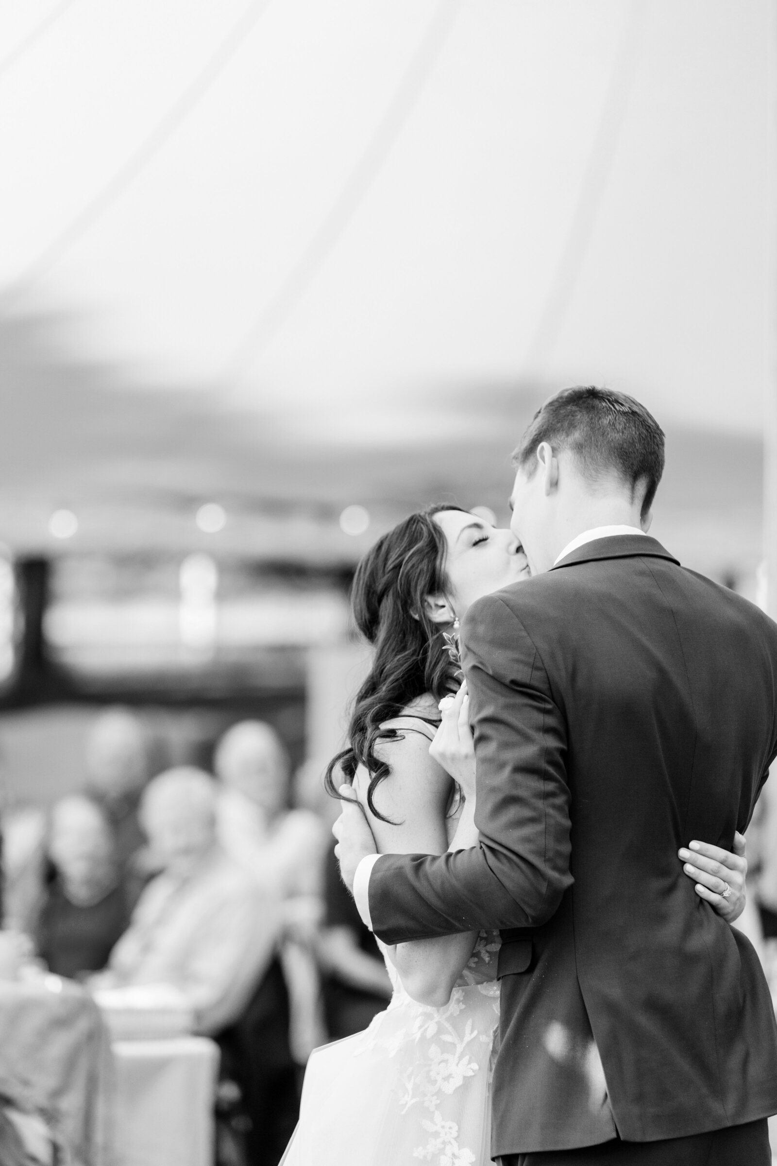 candid wedding dancing