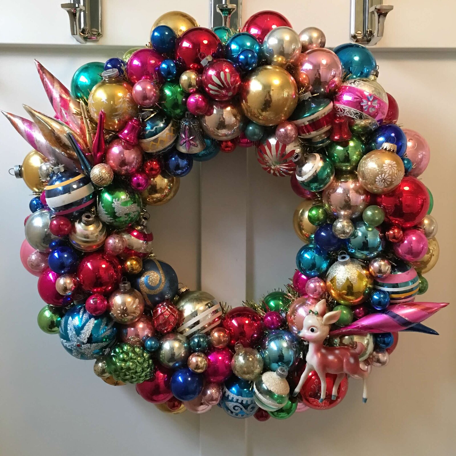 Vintage ornament wreath