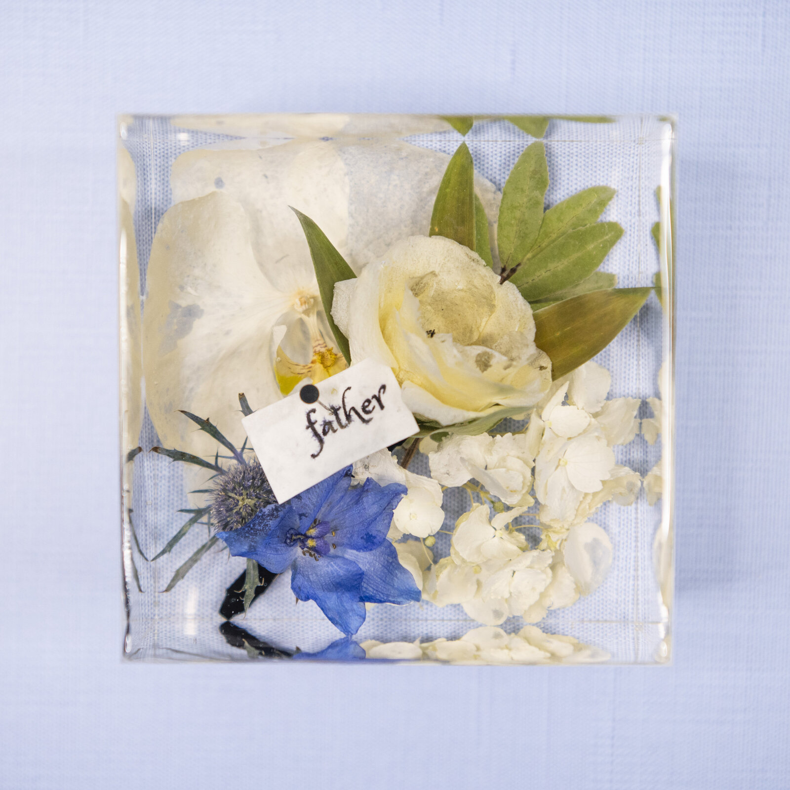 block4 bout paper blue white thistle orchid ChrisL
