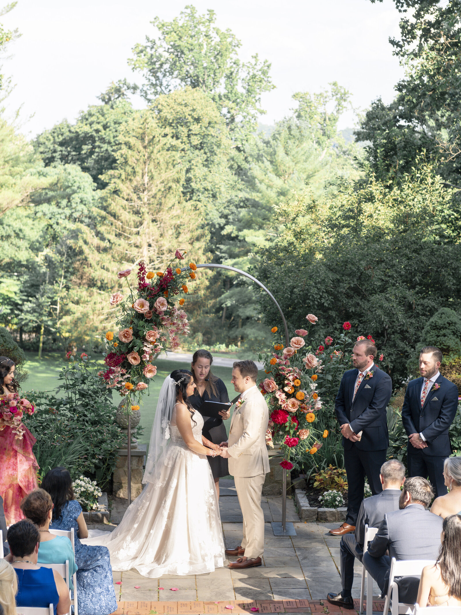 81_Kate Campbell Floral Colorful Indian Wedding at Gramercy Mansion by Anna Schmidt photo