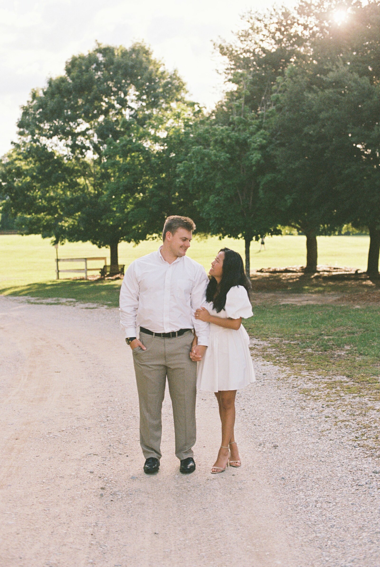 Alabama couples photographer field outdoor romantic natural light session.