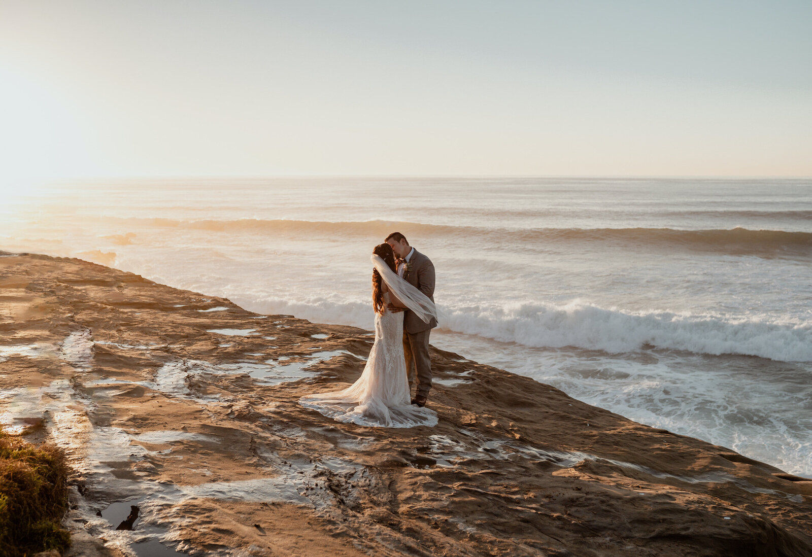 San Diego Sunset Cliffs Beach Wedding