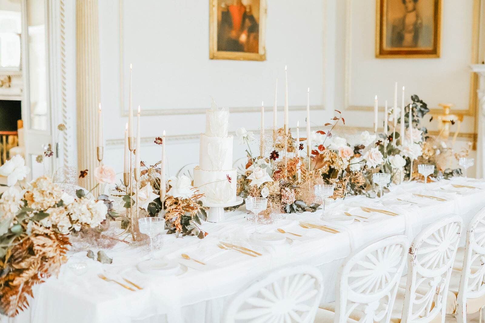Came-House-Dorset-wedding-reception-table