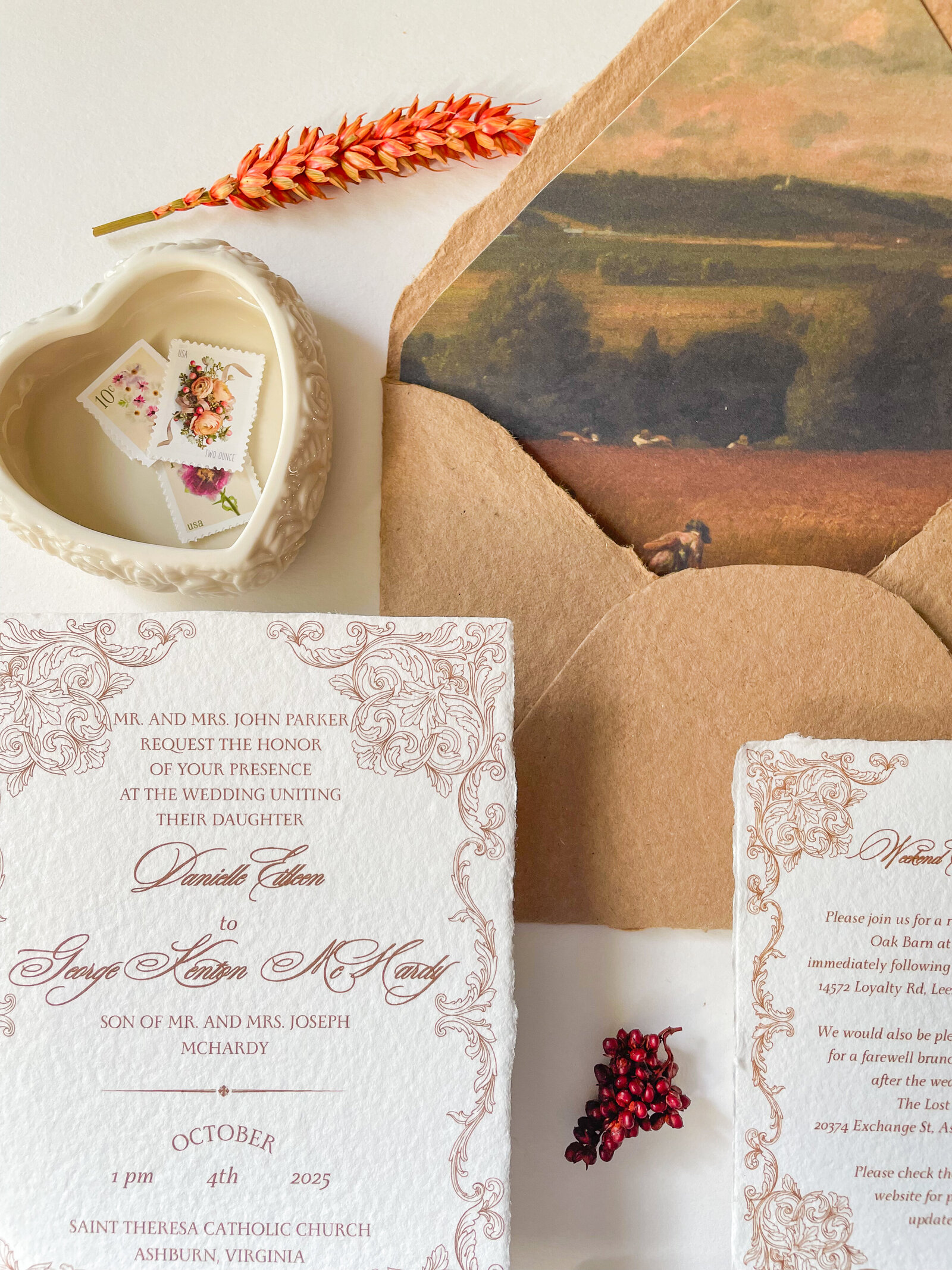 Handmade custom invitations