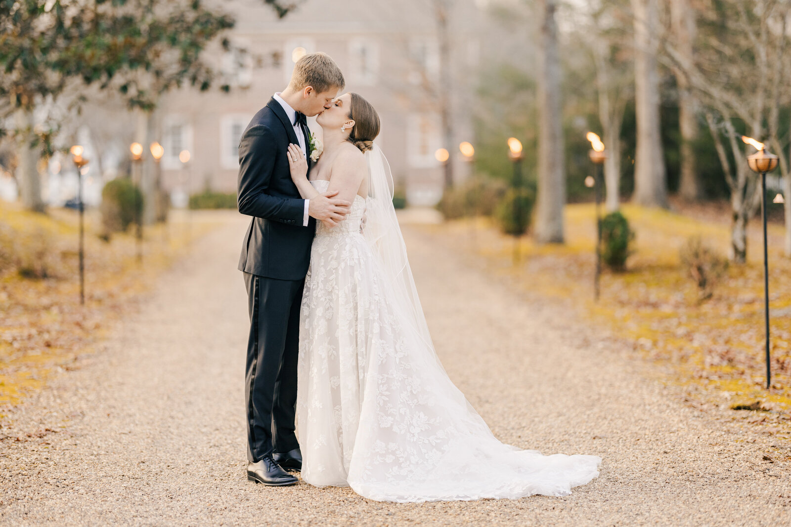 Cozy & Chic – Bride & Groom Portraits in Blue Ridge’s Winter Beauty