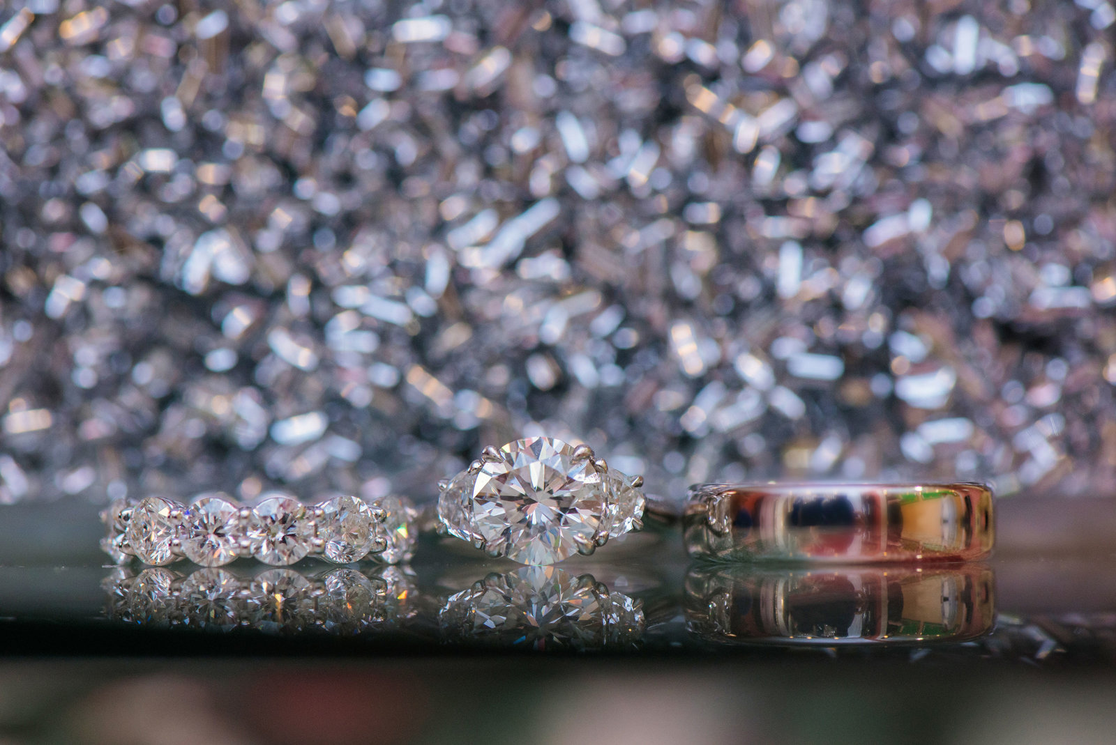 wedding bands and engagement rings at Glen Head Country Club