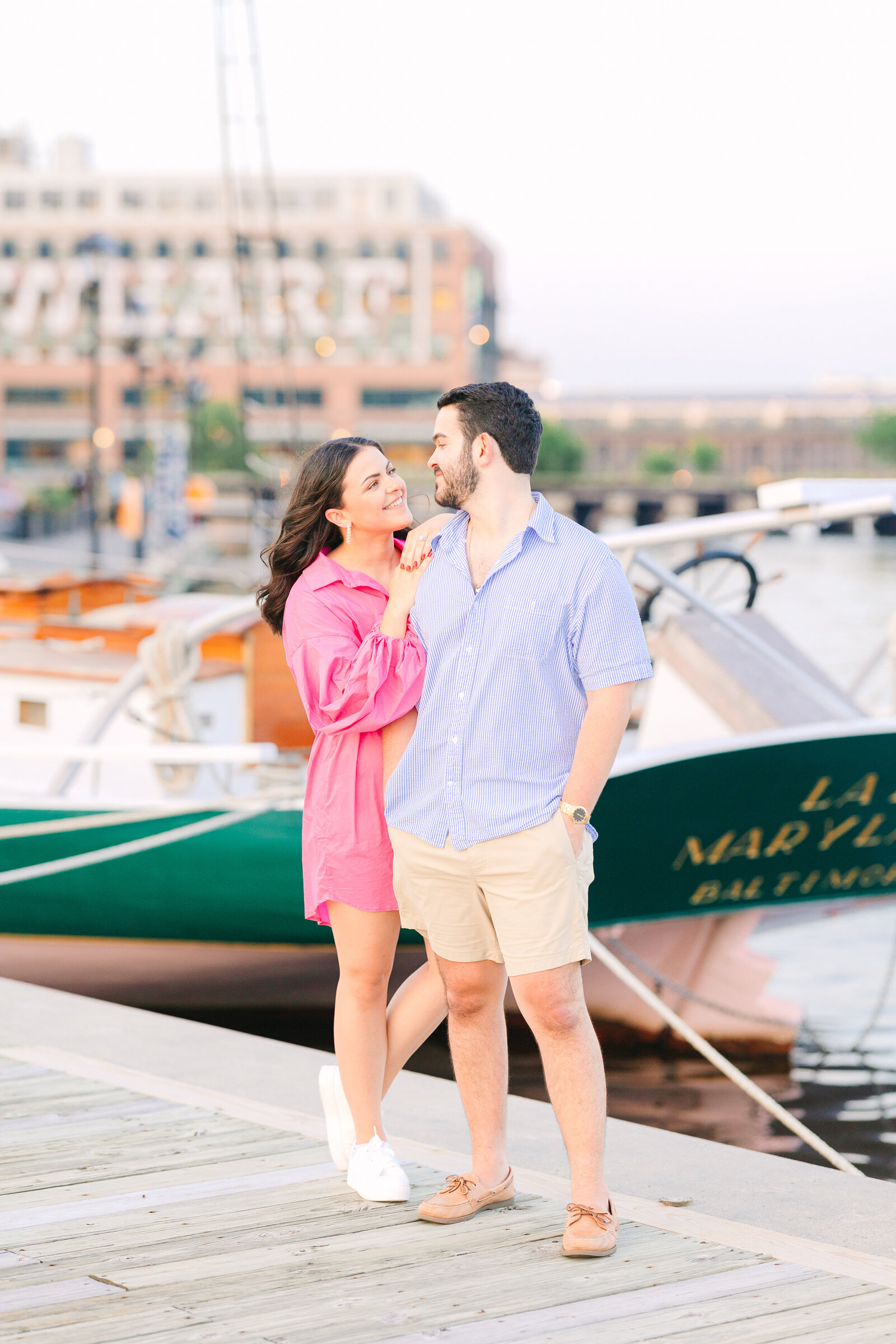 fells point baltimore engagement session sailboat photographer