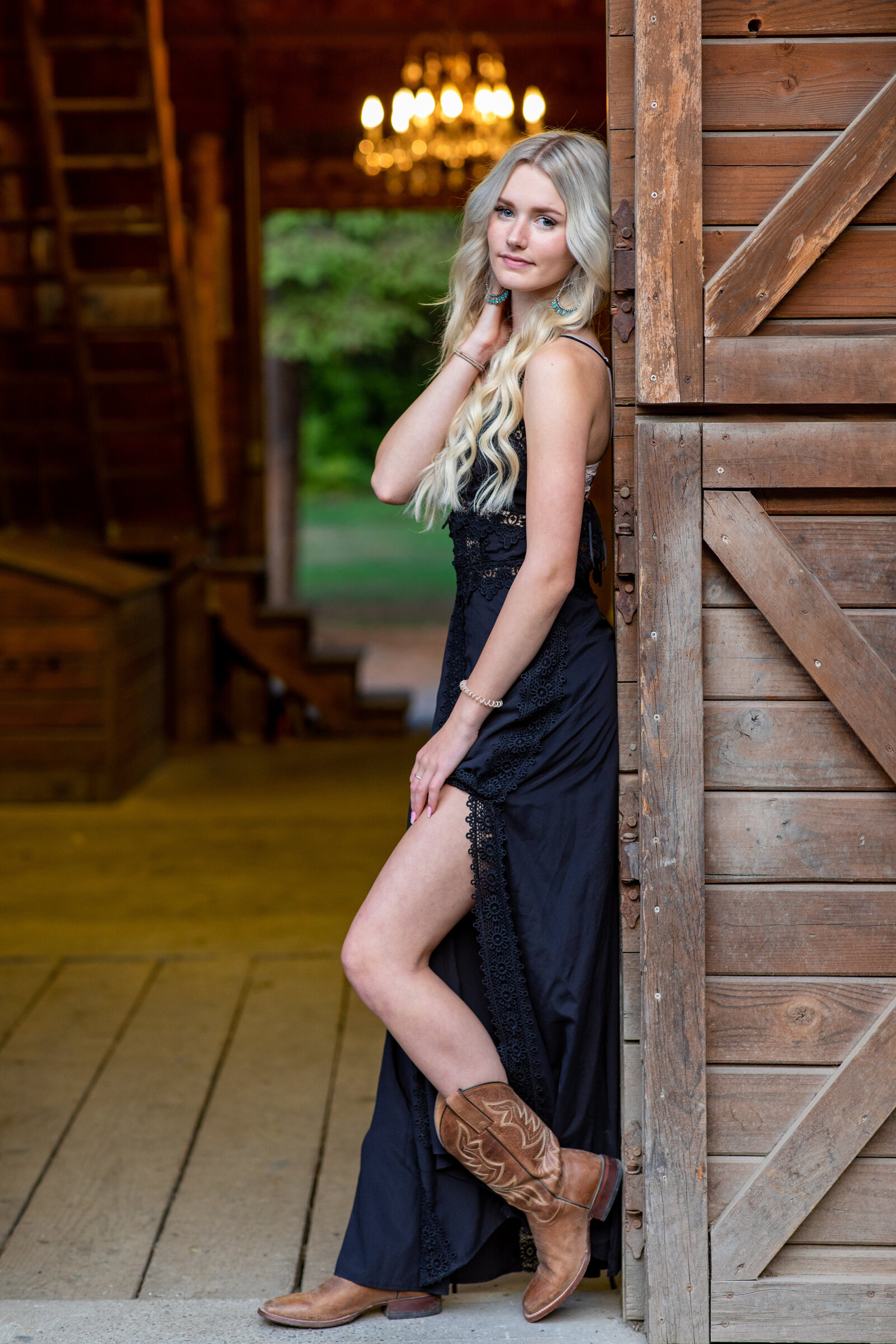 girl in dress and cowboy boots Carnation WA