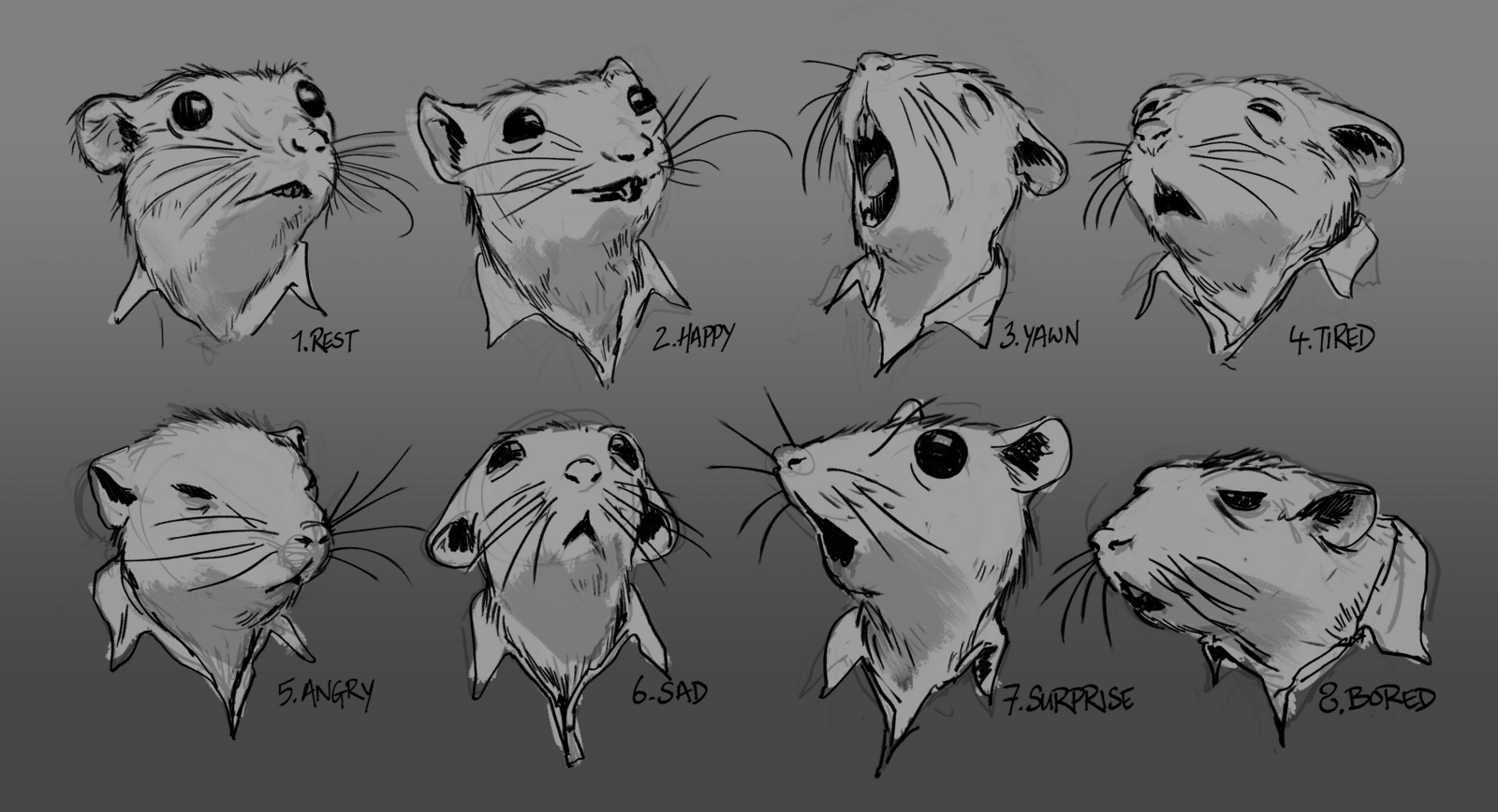 XBOXRatrace_Horatio_Expressions_Sketches_001