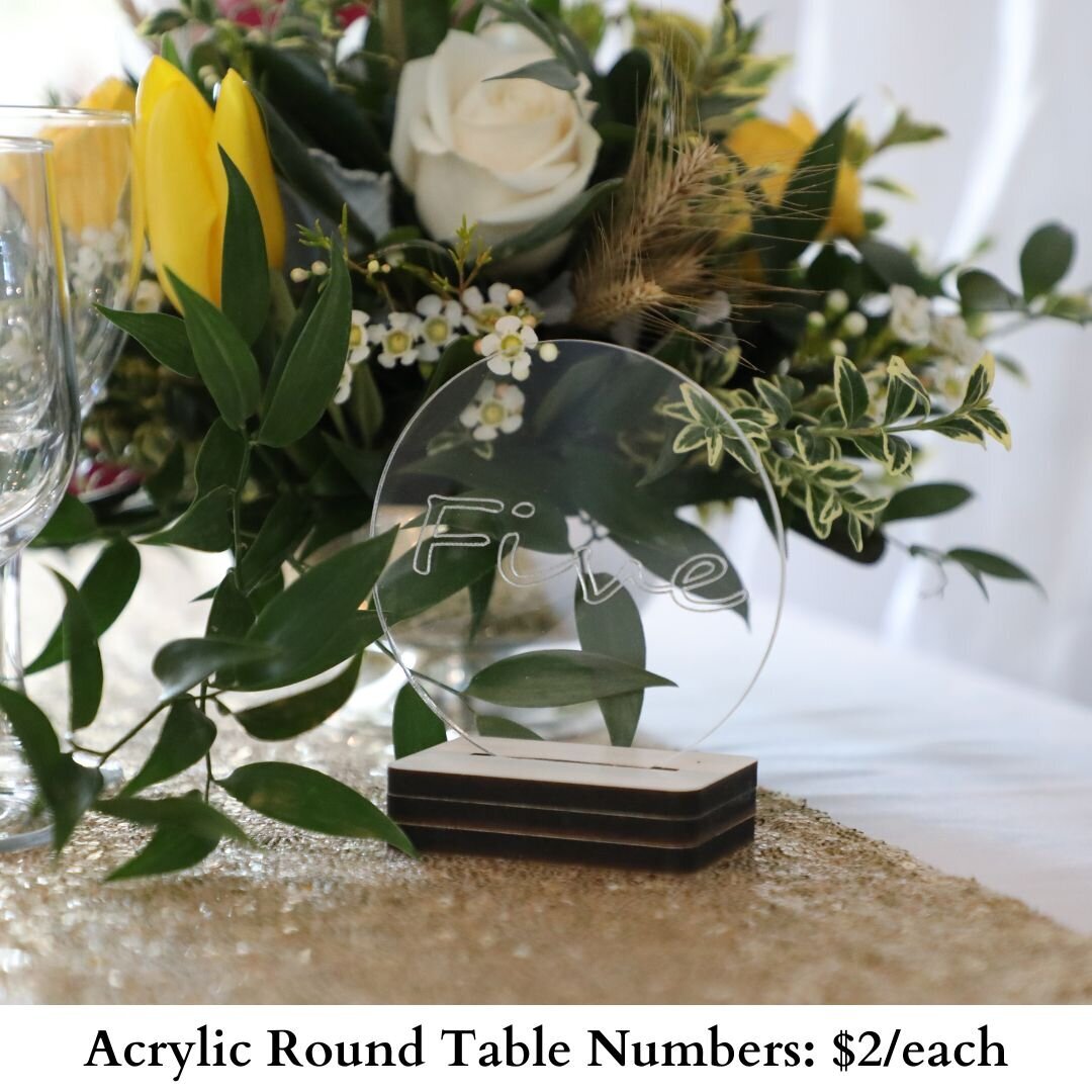 Acrylic Round Table Numbers-449