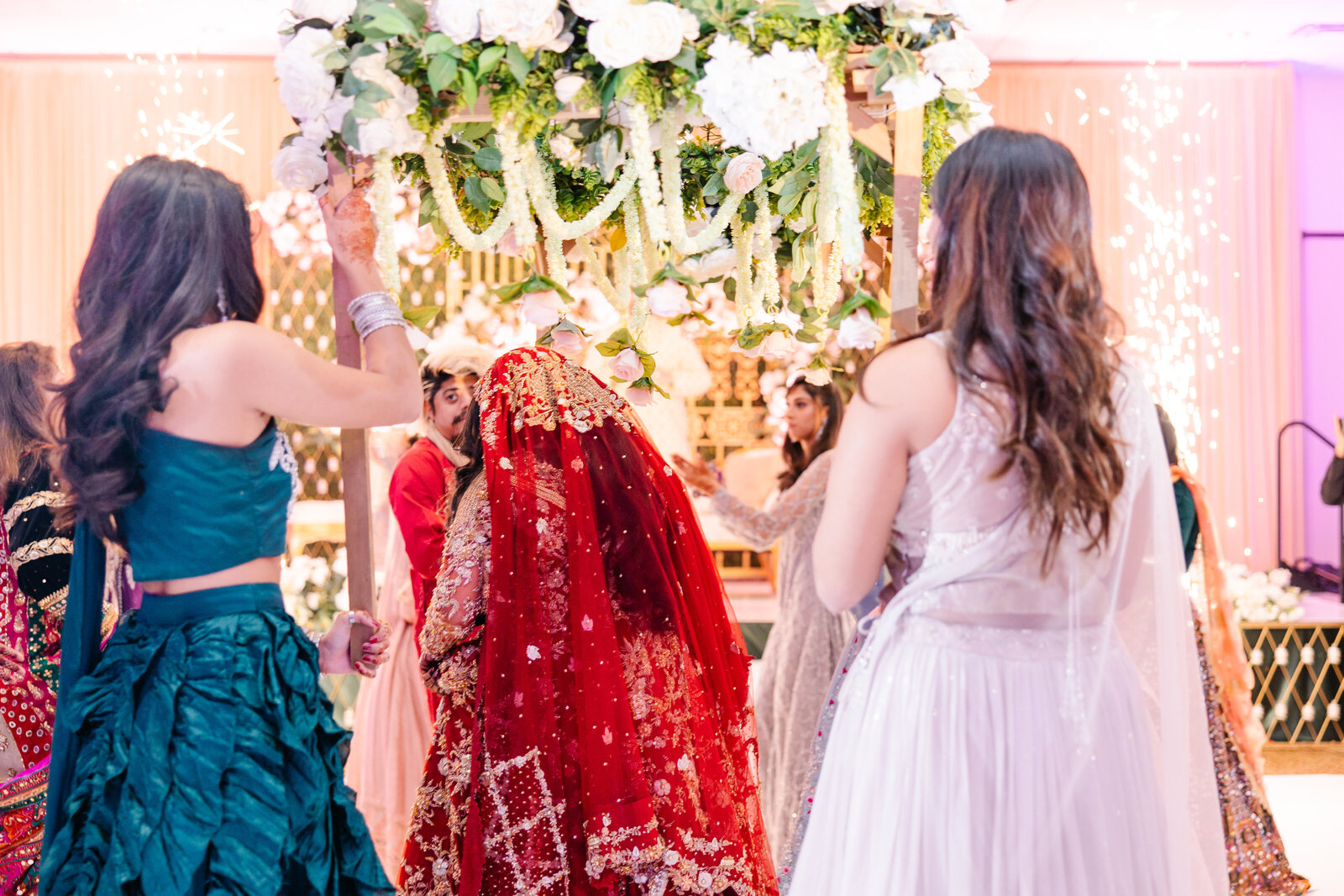 Bride-entrance-with-bridal-party