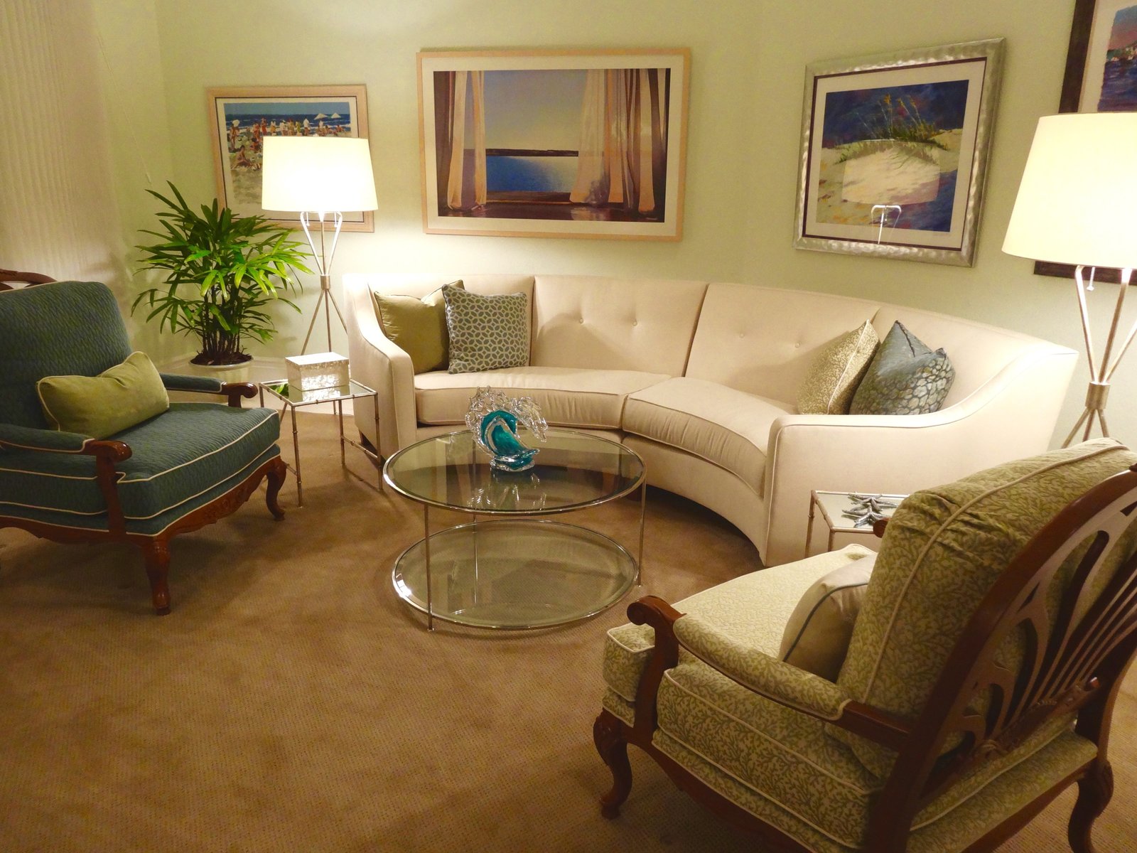 Florida Contemporary Living Room