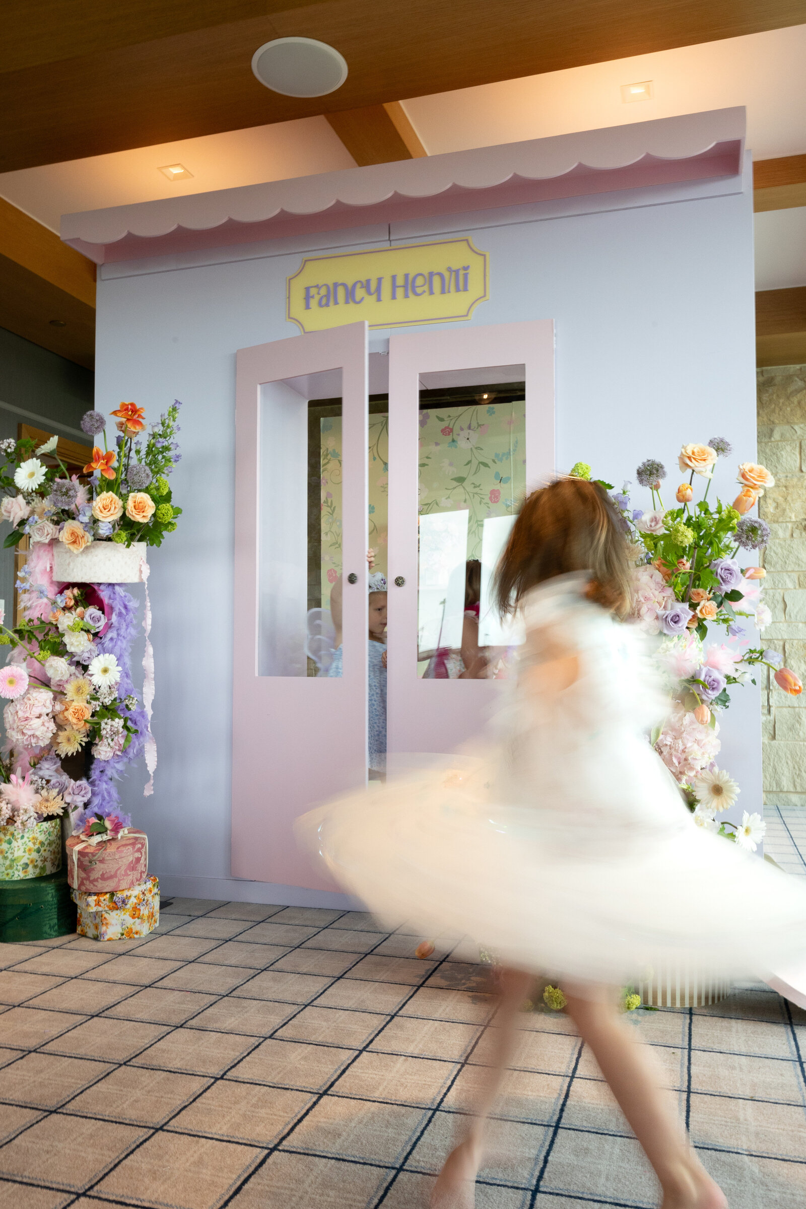 Eye-catching floral backdrop designed for a brand activation event in Fort Worth. Created by The Floral Eclectic to attract attention and spark content creation.