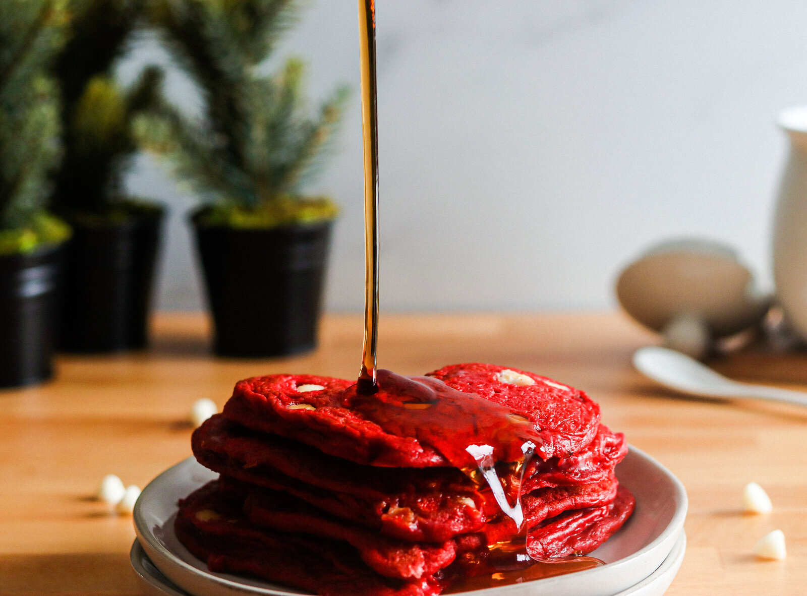 Red velvet pancake recipe In The Kitchen With Jackie O.