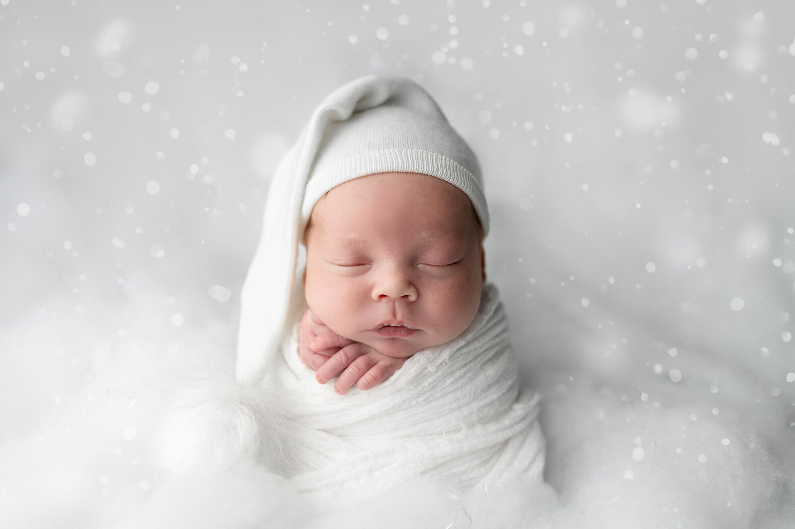 picture of baby as a snowman