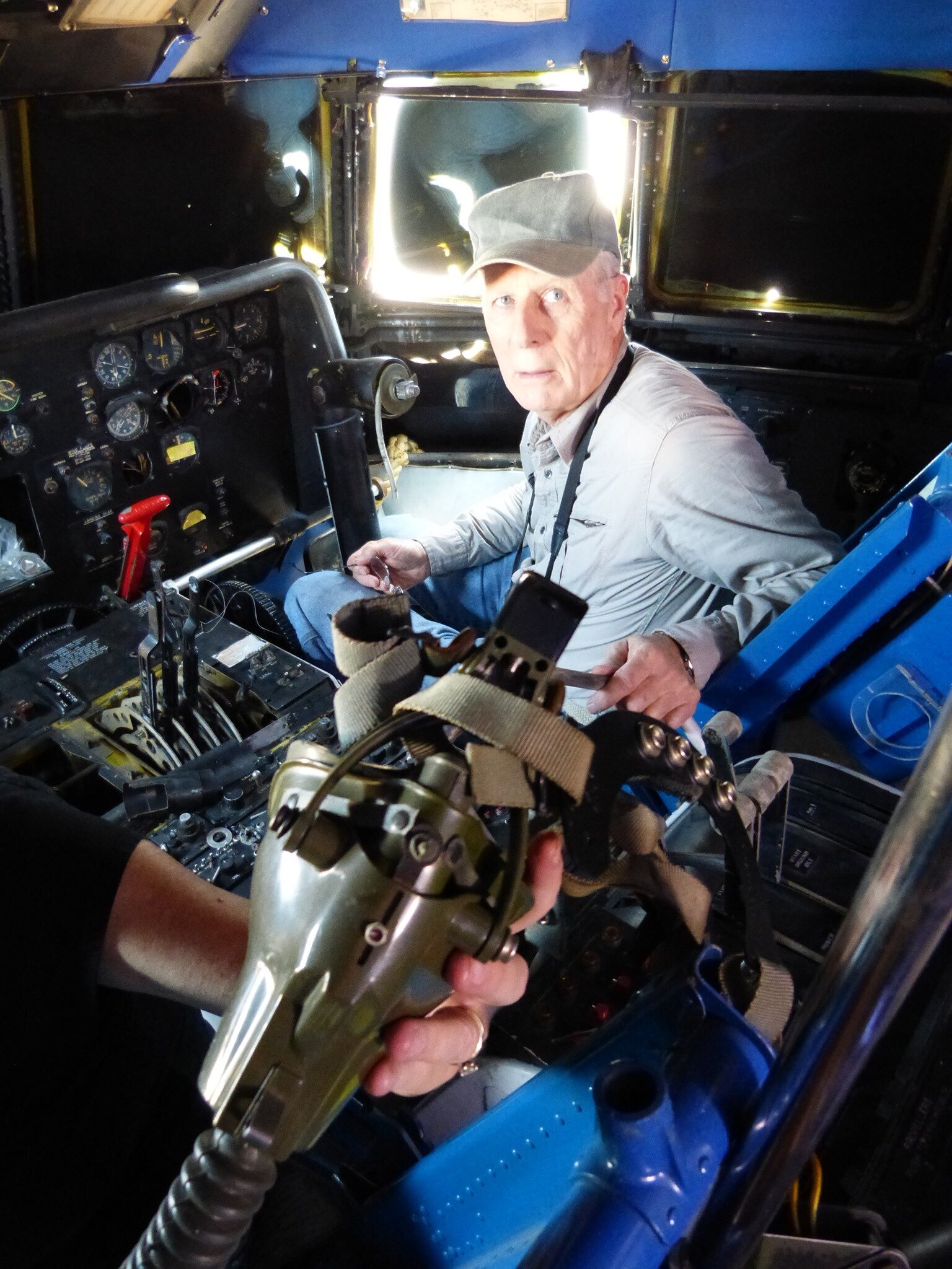 Patrick Dean and Super Guppy Cockpit