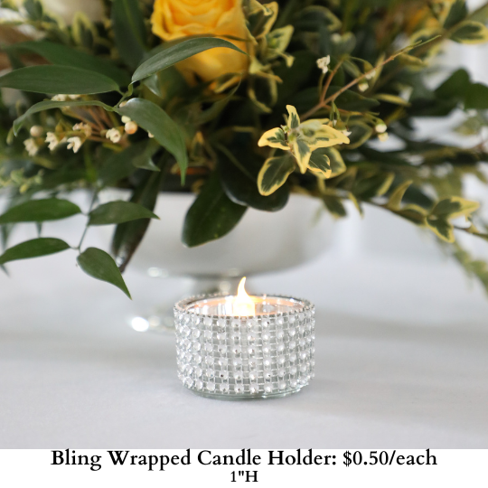 Bling Wrapped Candle holder-571