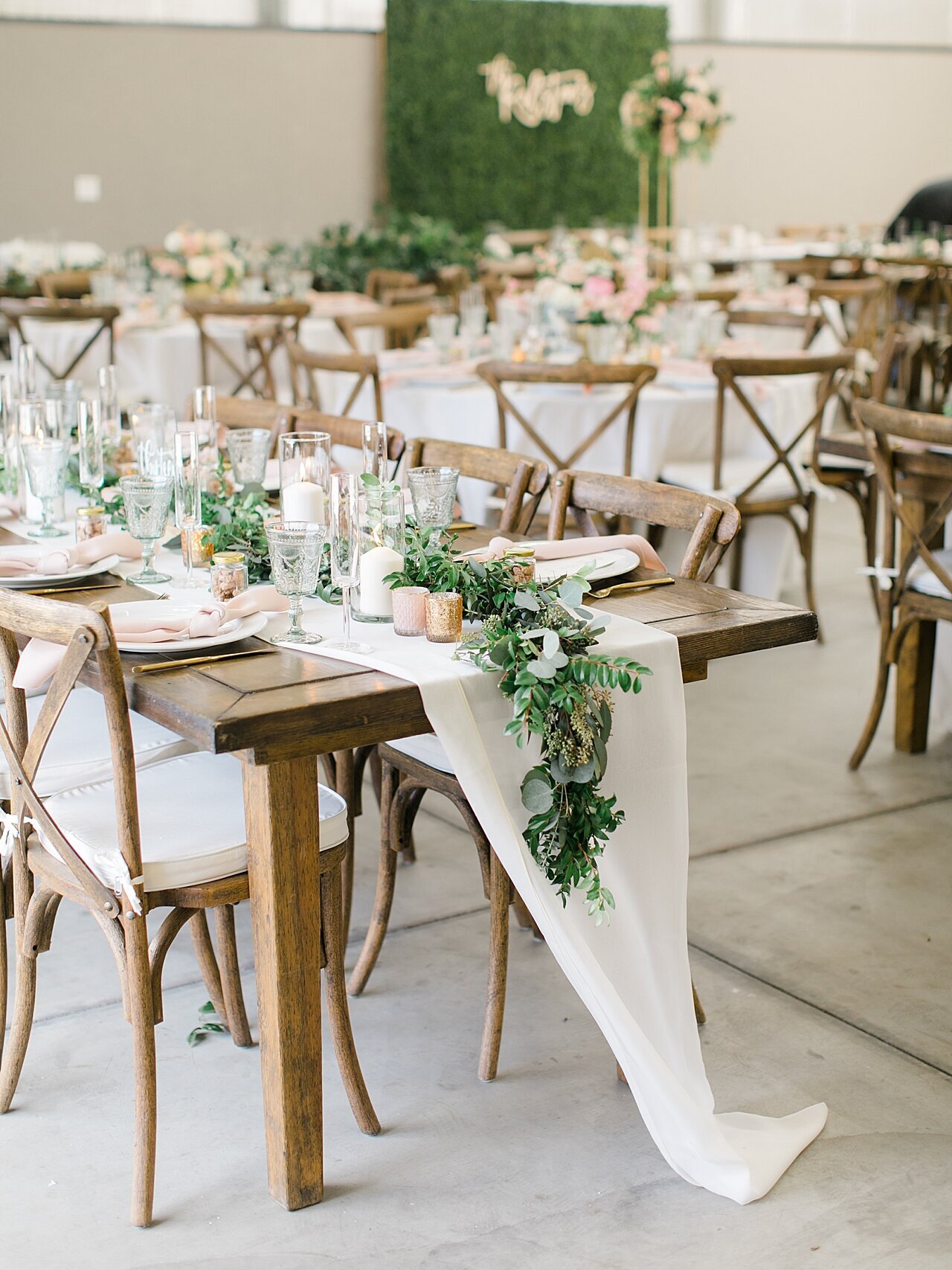 Emerald grace floral design wedding with Lauren Westra photography almond orchard bride and groom soft blush color palette central california weddings_2510