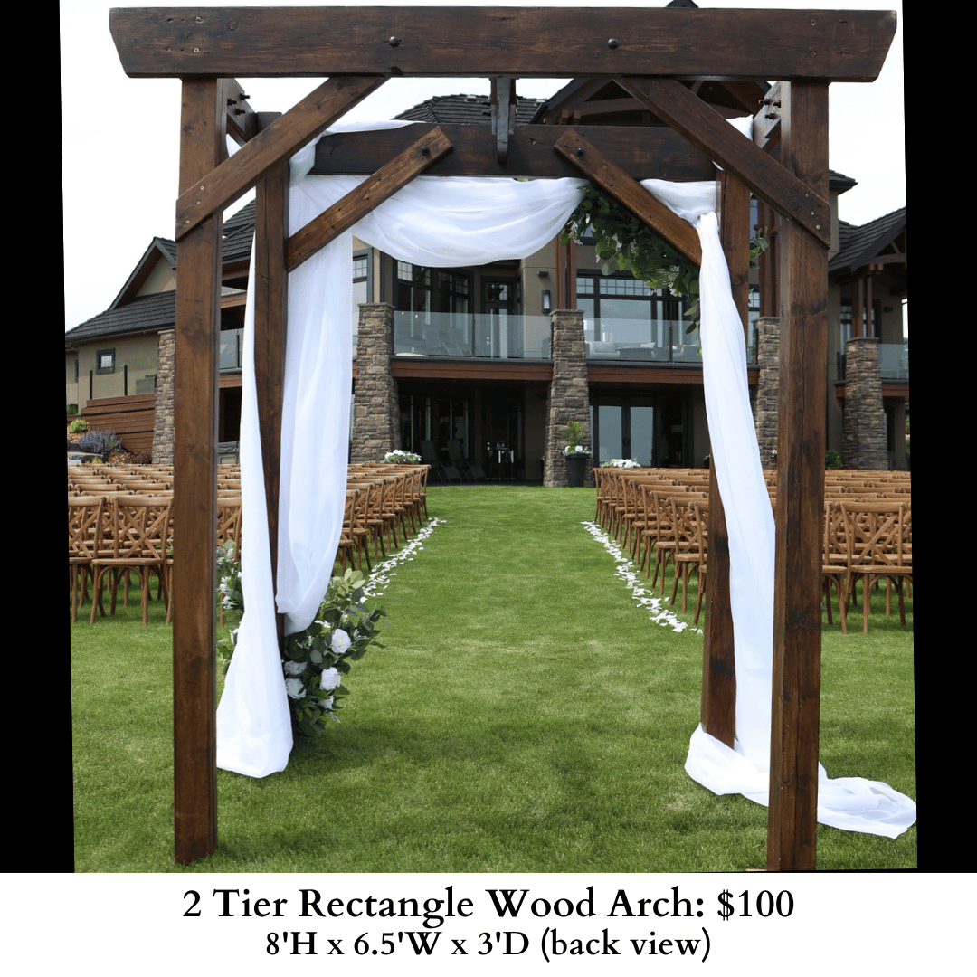 2 Tier Rectangle Wood Arch-229