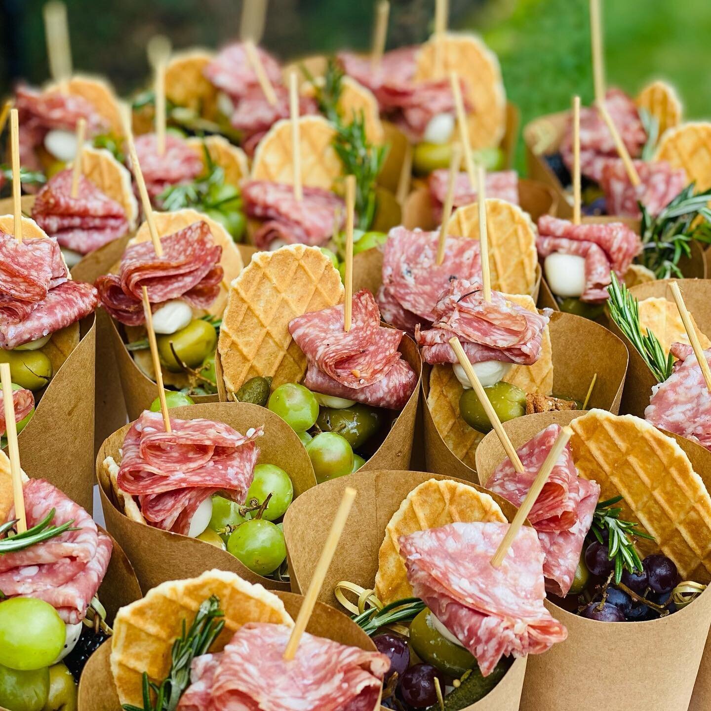 The Grateful Gourmet Charcuterie Cups were a custom menu choose for an event that The Grateful Gourmet had the pleasure to serve their killer food in the Mt Holly tristate area 