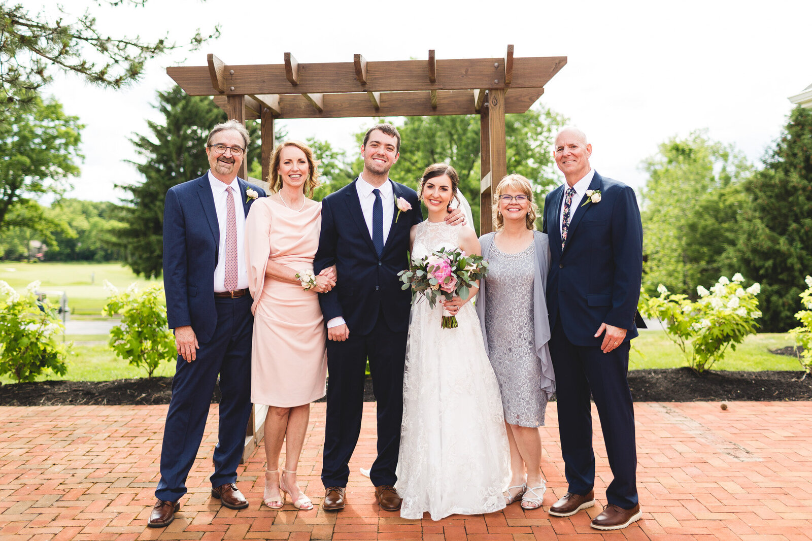 family portrait at little turtle wedding ohio