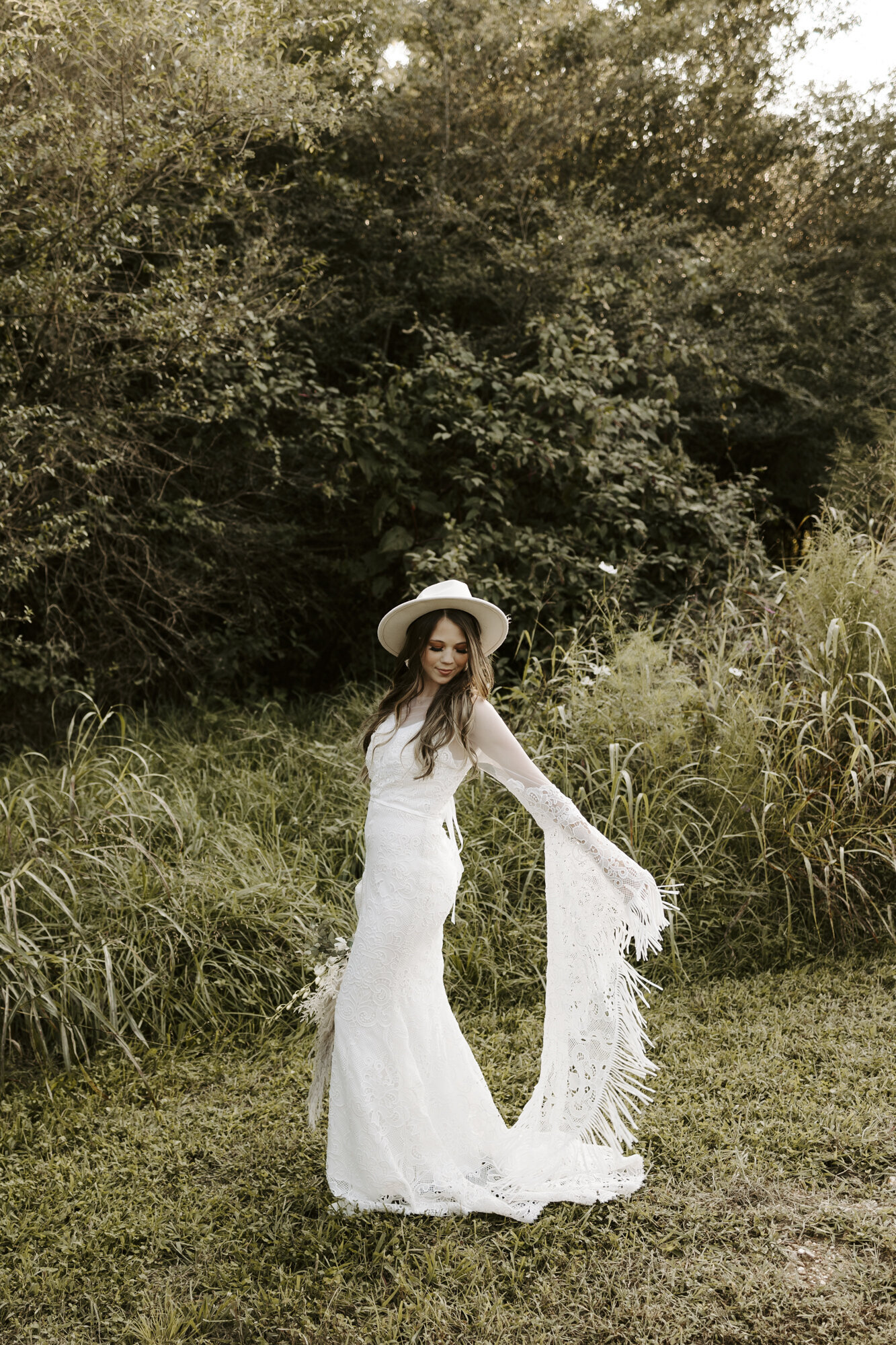 bride with dress 