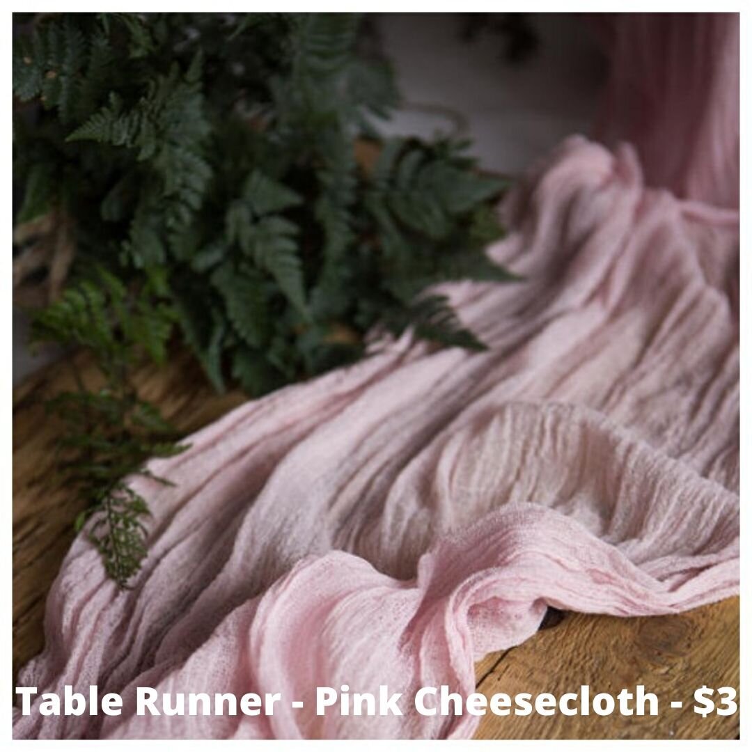 pink cheesecloth