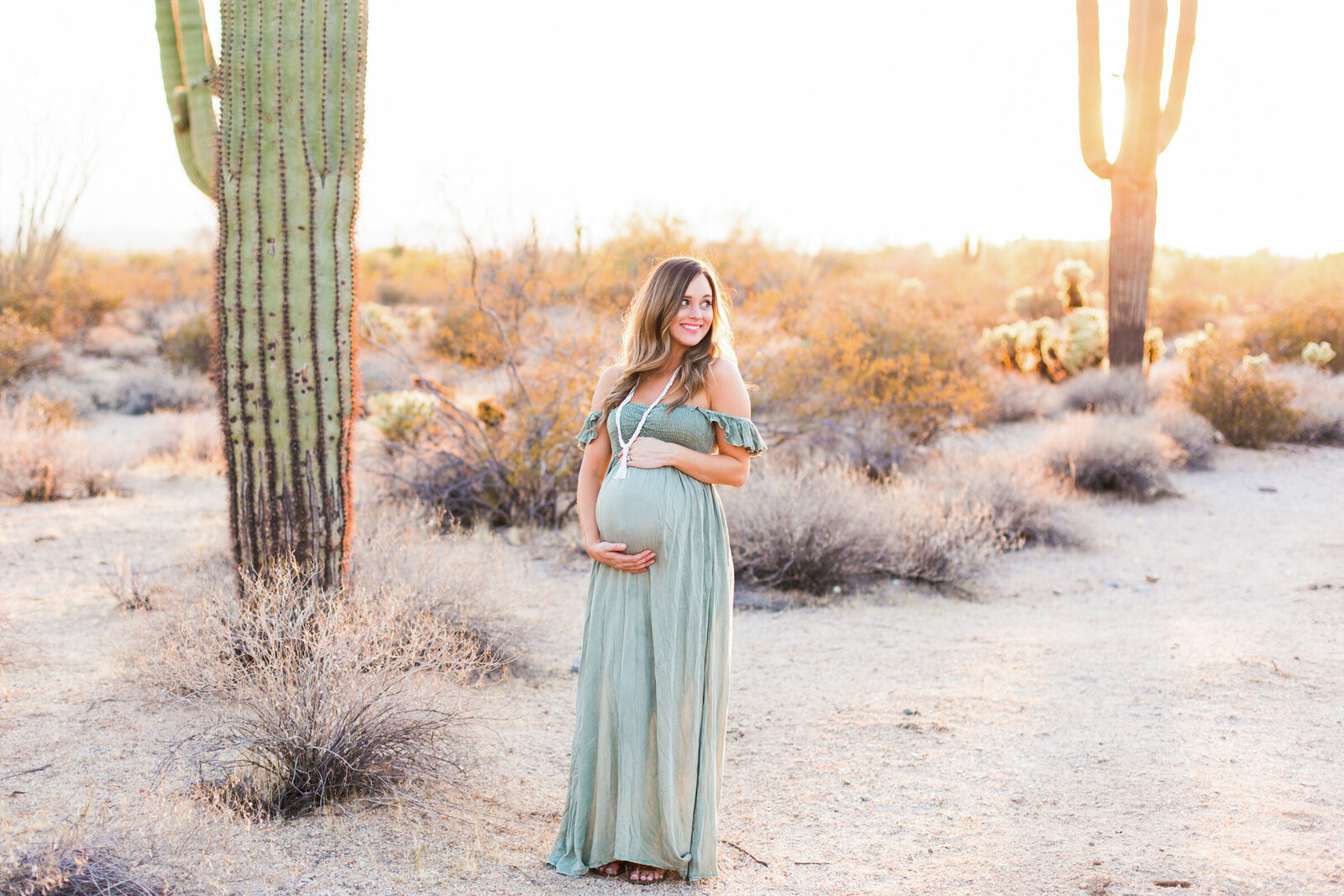 desert Scottsdale maternity photo