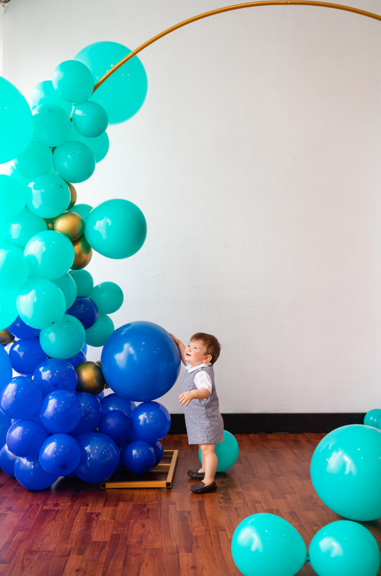 Blue Balloon Arch by My Pop Up Party in Pittsburgh PA