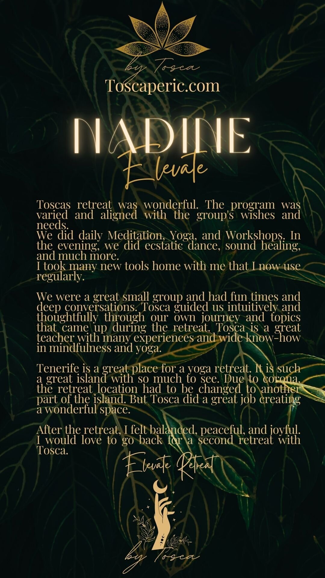 Feminine Embodiment Retreats Feminine energy retreats self-love mentorship feminine leadership mentorship Tosca Peric Retreats Tosca Retreats