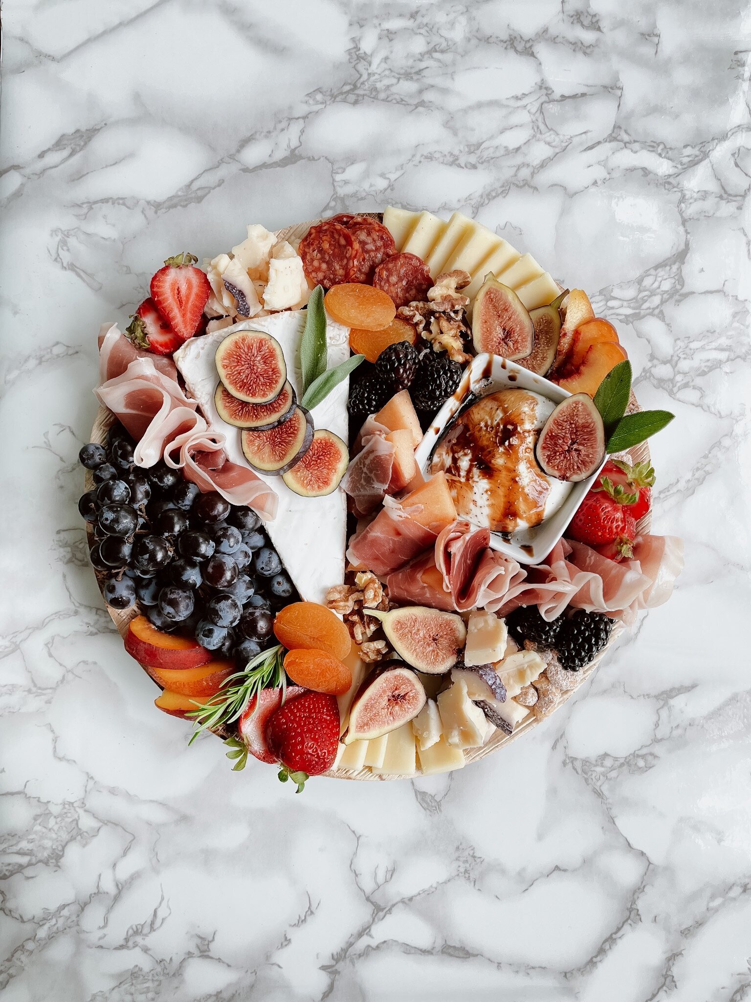 Charcuterie Board with figs