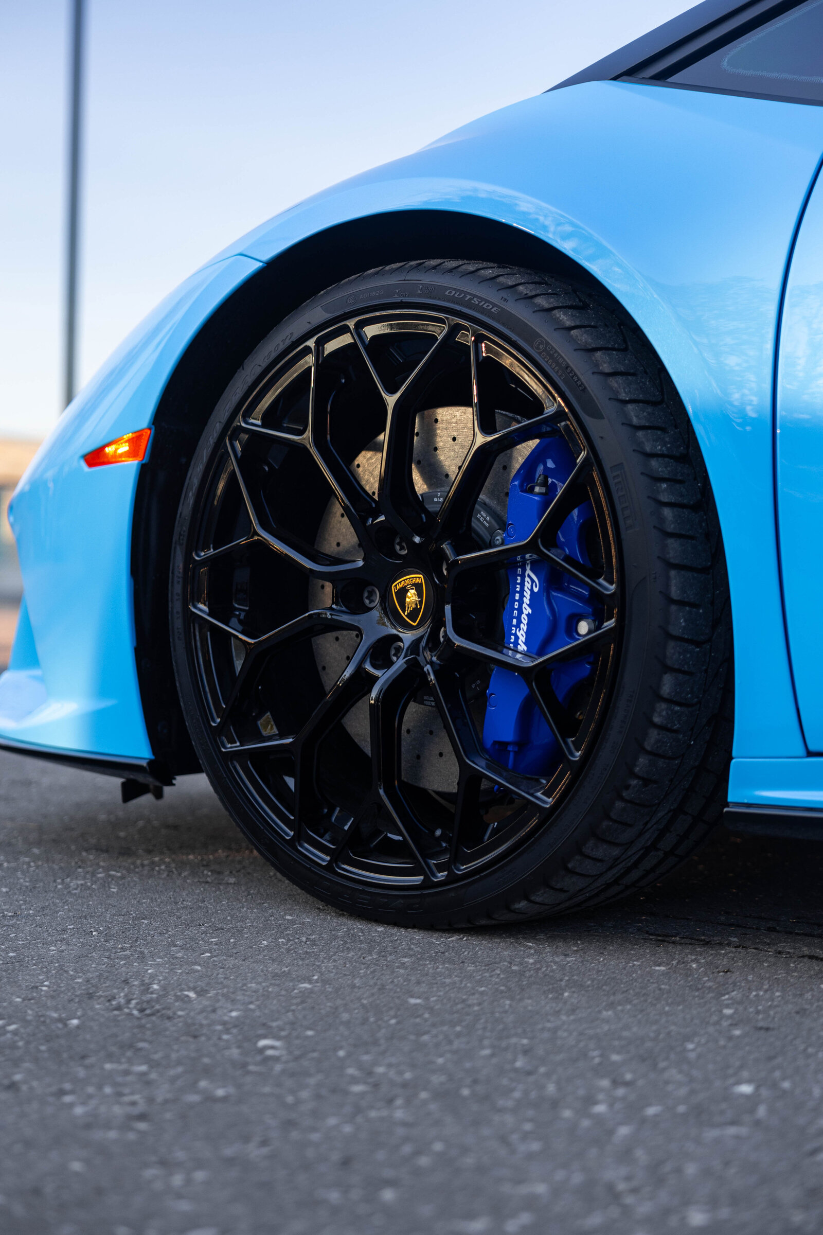 Blue Lamborghini Huracan EVO Spider PPF Ceramic Coating Le Mans Detailing Toronto Markham 8