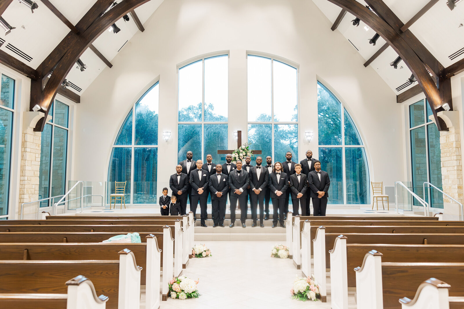 Groom with groomsmen and family photography